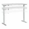 Bush Business Furniture Move 40 Series 28''-48'' Adjustable Standing Desk, White/Cool Gray Metallic (M4S6030WHSK) -STAPLES Sales sp166198394 sc7
