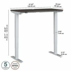 Bush Business Furniture Move 40 Series 28''-48'' Adjustable Standing Desk, Storm Gray/Cool Gray Metallic (M4S4824SGSK) 14 Bush Business Furniture Move 40 Series 28''-48'' Adjustable Standing Desk, Storm Gray/Cool Gray Metallic (M4S4824SGSK) -STAPLES Sales sp166198425 sc7