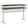 Bush Business Furniture Move 40 Series 28"-48" Adjustable Standing Desk, Black Walnut/Cool Gray Metallic (M4S7230BWSK) 2 Bush Business Furniture Move 40 Series 28"-48" Adjustable Standing Desk, Black Walnut/Cool Gray Metallic (M4S7230BWSK) -STAPLES Sales sp166198434 sc7