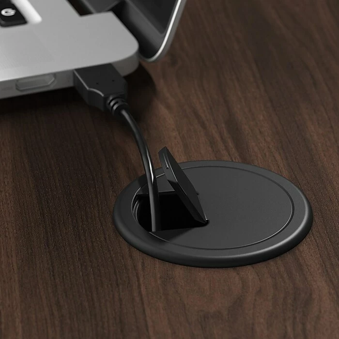 Bush Business Furniture Move 40 Series 28"-48" Adjustable Standing Desk, Black Walnut/Cool Gray Metallic (M4S7230BWSK) 9 Bush Business Furniture Move 40 Series 28"-48" Adjustable Standing Desk, Black Walnut/Cool Gray Metallic (M4S7230BWSK) - Image 7