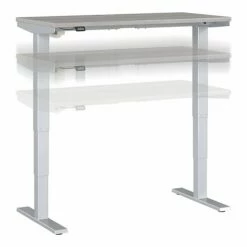 Bush Business Furniture Move 40 Series 28"-48" Adjustable Standing Desk, Platinum Gray/Cool Gray Metallic (M4S4824PGSK)