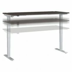 Bush Business Furniture Move 40 Series 28''-48'' Adjustable Standing Desk, Storm Gray/Cool Gray Metallic (M4S7230SGSK)
