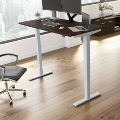 Bush Business Furniture Move 40 Series 28"-48" Adjustable Standing Desk, Black Walnut/Cool Gray Metallic (M4S6030BWSK) 11 Bush Business Furniture Move 40 Series 28"-48" Adjustable Standing Desk, Black Walnut/Cool Gray Metallic (M4S6030BWSK) -STAPLES Sales sp166198546 sc7