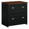 Bush Furniture Fairview Lateral File Cabinet, Antique Black/Hansen Cherry (WC53981-03) 1 Bush Furniture Fairview Lateral File Cabinet, Antique Black/Hansen Cherry (WC53981-03) -STAPLES Sales sp168011435 sc7