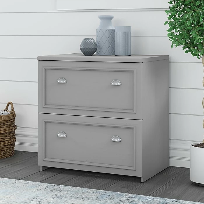 Bush Furniture Fairview 2 Drawer Lateral File Cabinet, Cape Cod Gray, (WC53581-03) 4 Bush Furniture Fairview 2 Drawer Lateral File Cabinet, Cape Cod Gray, (WC53581-03) - Image 2