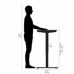 Bestar Universel 24“ X 48“ Standing Desk, Deep Grey (65857-32) 14 Bestar Universel 24“ X 48“ Standing Desk, Deep Grey (65857-32) -STAPLES Sales sp168526685 sc7