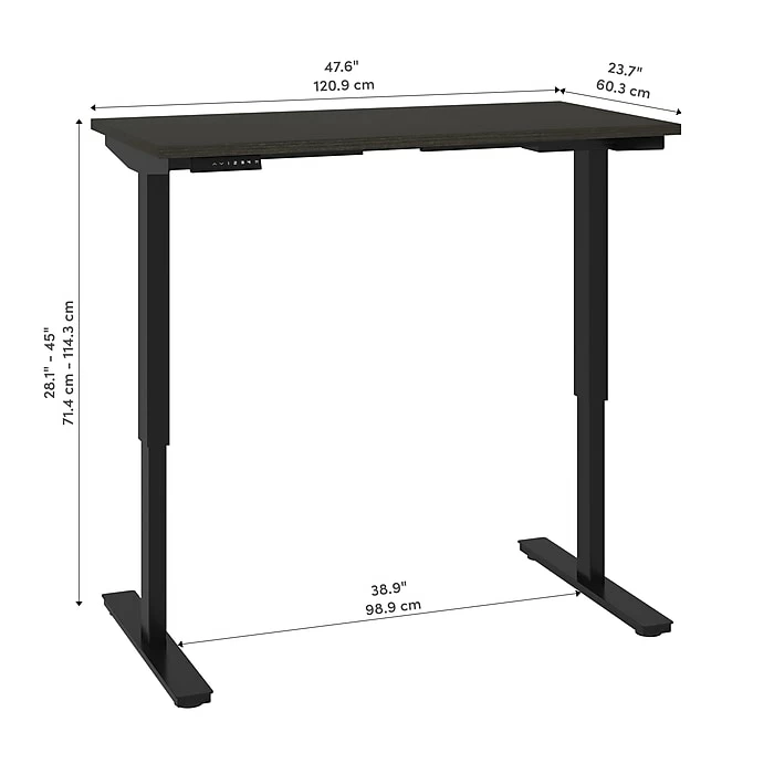 Bestar Universel 24“ X 48“ Standing Desk, Deep Grey (65857-32) 7 Bestar Universel 24“ X 48“ Standing Desk, Deep Grey (65857-32) - Image 5