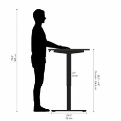 Bestar Universel 30“ X 60“ Standing Desk, Deep Grey (65867-32) 15 Bestar Universel 30“ X 60“ Standing Desk, Deep Grey (65867-32) -STAPLES Sales sp168526698 sc7