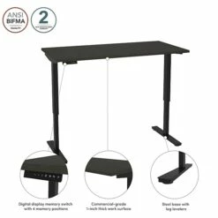 Bestar Universel 30“ X 60“ Standing Desk, Deep Grey (65867-32) 17 Bestar Universel 30“ X 60“ Standing Desk, Deep Grey (65867-32) -STAPLES Sales sp168526700 sc7