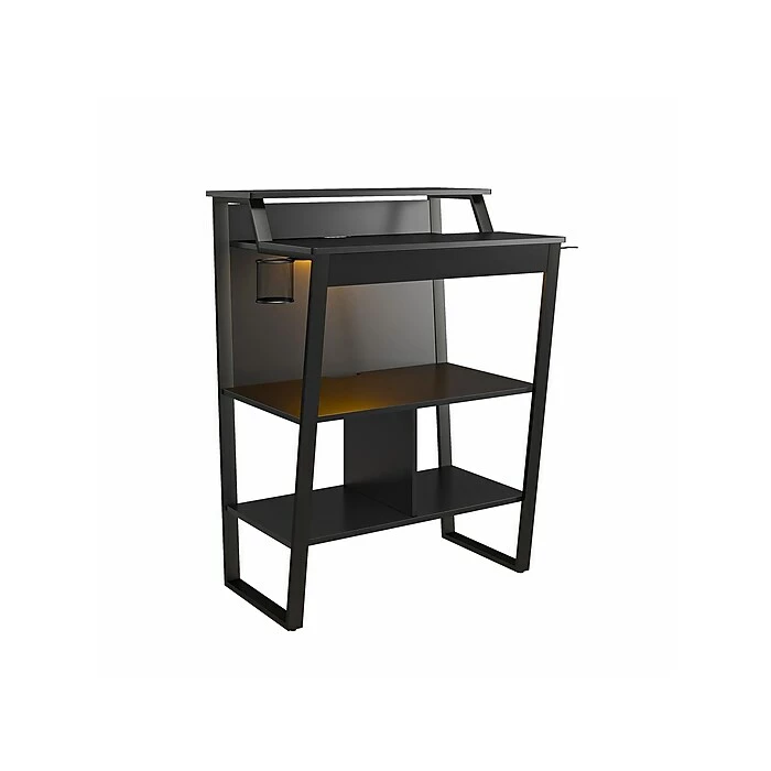 NTense Genesis 40"H X 30"W Standing Gaming Desk, Black (7031872COM) 4 NTense Genesis 40"H X 30"W Standing Gaming Desk, Black (7031872COM) - Image 2