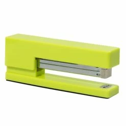JAM Paper Modern Desktop Stapler, 10 Sheet Capacity, Lime Green (337GR)