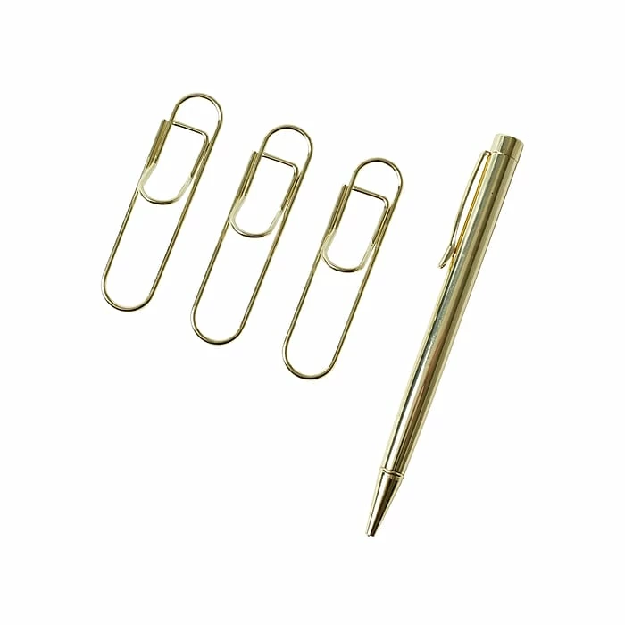 Martha Stewart Pen And Pen Clip Set, Gold (MS109J) 4 Martha Stewart Pen And Pen Clip Set, Gold (MS109J) - Image 2