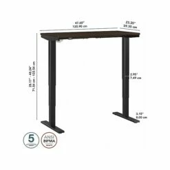 Bush Business Furniture Move 40 28"-48"H Electric Adjustable Standing Desk, Black Walnut/Black (M4S4824BWBK) 14 Bush Business Furniture Move 40 28"-48"H Electric Adjustable Standing Desk, Black Walnut/Black (M4S4824BWBK) -STAPLES Sales sp172241321 sc7