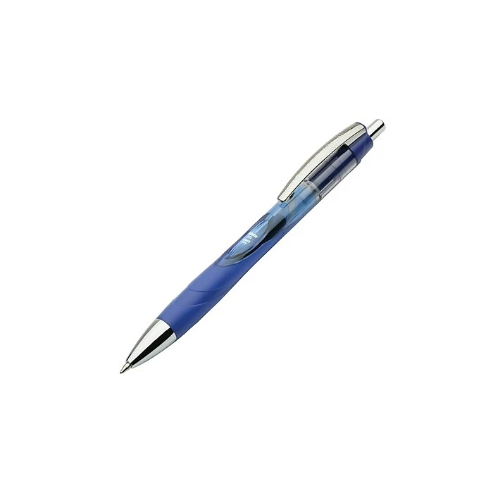 Skilcraft Vista Retractable Rollerball Pens, Medium Point, Blue Ink, Dozen (7520015068502) 3 Skilcraft Vista Retractable Rollerball Pens, Medium Point, Blue Ink, Dozen (7520015068502)