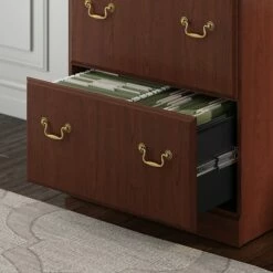 Bush Furniture Saratoga Lateral File Cabinet, Harvest Cherry (EX45654-03) -STAPLES Sales sp174736873 sc7
