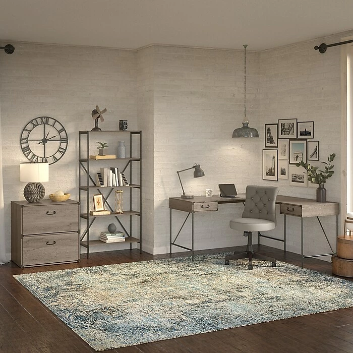 Kathy Ireland® Home By Bush Furniture Ironworks 2-Drawer Lateral File Cabinet, Letter/Legal, Restored Gray, 30" (KI50304-03) 8 Kathy Ireland® Home By Bush Furniture Ironworks 2-Drawer Lateral File Cabinet, Letter/Legal, Restored Gray, 30" (KI50304-03) - Image 6