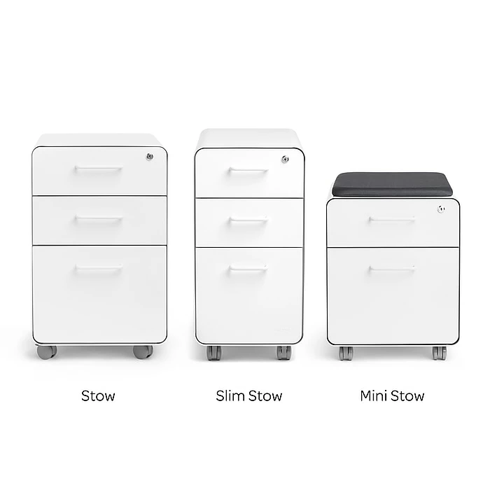 Poppin Black Slim Stow 3-Drawer Vertical File Cabinet, Black (104666) 9 Poppin Black Slim Stow 3-Drawer Vertical File Cabinet, Black (104666) - Image 7