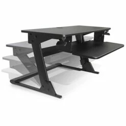 LifeFlo Ergonomics Clarity Sit Or Stand Workstation For Desktop 6.2”H X 35.4”W X 23.2”D, Black (LFO-OL2914-B 8 LifeFlo Ergonomics Clarity Sit Or Stand Workstation For Desktop 6.2”H X 35.4”W X 23.2”D, Black (LFO-OL2914-B -STAPLES Sales sp20168316 sc7