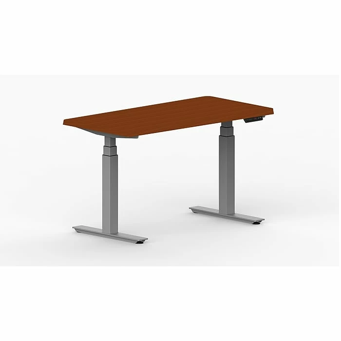 LifeFlo Ergonomics Height Adjustable Desk, 48"W X 24"D X 1 1/8" Thick, Cherry (LFO-4824-E2-CH) 3 LifeFlo Ergonomics Height Adjustable Desk, 48"W X 24"D X 1 1/8" Thick, Cherry (LFO-4824-E2-CH)