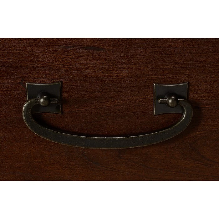 Office By Kathy Ireland® Ironworks 2 Drawer Mobile File Cabinet, Coastal Cherry (KI50202-03) 9 Office By Kathy Ireland® Ironworks 2 Drawer Mobile File Cabinet, Coastal Cherry (KI50202-03) - Image 7