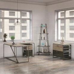 Bush Furniture Refinery 3 Drawer Mobile File Cabinet, Rustic Gray (RFF116RG-03) 14 Bush Furniture Refinery 3 Drawer Mobile File Cabinet, Rustic Gray (RFF116RG-03) -STAPLES Sales sp21568707 sc7