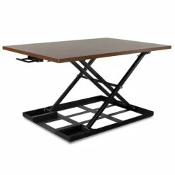 Mount-It! 17" Height-Adjustable Sit Stand Desk Converter, Brown (MI-7929-BRN) 8 Mount-It! 17" Height-Adjustable Sit Stand Desk Converter, Brown (MI-7929-BRN) -STAPLES Sales sp21607897 sc7