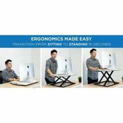 Mount-It! 1.3" -16" Tabletop Standing Desk Converter, White/Silver (MI-7938) 13 Mount-It! 1.3" -16" Tabletop Standing Desk Converter, White/Silver (MI-7938) -STAPLES Sales sp21608011 sc7