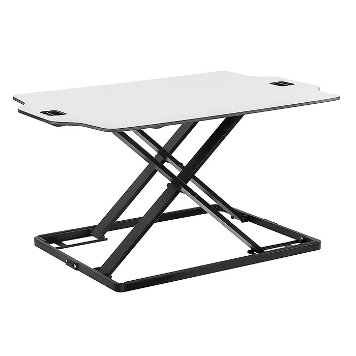 Mount-It! 1.3" -16" Tabletop Standing Desk Converter, White/Silver (MI-7938) 4 Mount-It! 1.3" -16" Tabletop Standing Desk Converter, White/Silver (MI-7938) - Image 2