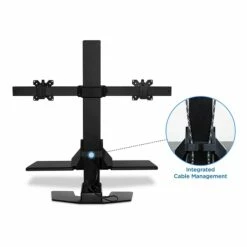 Mount-It! 1.4"-21.1" Electric Standing Desk Converter, Motorized Height Adjustable Sit Stand For Dual Monitors, Black (MI-7952) 13 Mount-It! 1.4"-21.1" Electric Standing Desk Converter, Motorized Height Adjustable Sit Stand For Dual Monitors, Black (MI-7952) -STAPLES Sales sp21608019 sc7