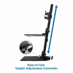 Mount-It! 1.4"-21.1" Electric Standing Desk Converter, Motorized Height Adjustable Sit Stand For Dual Monitors, Black (MI-7952) 10 Mount-It! 1.4"-21.1" Electric Standing Desk Converter, Motorized Height Adjustable Sit Stand For Dual Monitors, Black (MI-7952) -STAPLES Sales sp21608024 sc7