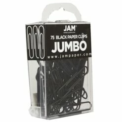 JAM Paper® Colored Jumbo Paper Clips, Large 2 Inch, Black Paperclips, 2 Packs Of 75 (2184933a) 7 JAM Paper® Colored Jumbo Paper Clips, Large 2 Inch, Black Paperclips, 2 Packs Of 75 (2184933a) -STAPLES Sales sp22235164 sc7