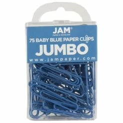 JAM Paper® Colored Jumbo Paper Clips, Large 2 Inch, Baby Blue Paperclips, 2 Packs Of 75 (221819034a) 6 JAM Paper® Colored Jumbo Paper Clips, Large 2 Inch, Baby Blue Paperclips, 2 Packs Of 75 (221819034a) -STAPLES Sales sp22235180 sc7