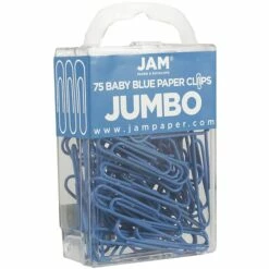 JAM Paper® Colored Jumbo Paper Clips, Large 2 Inch, Baby Blue Paperclips, 2 Packs Of 75 (221819034a) 7 JAM Paper® Colored Jumbo Paper Clips, Large 2 Inch, Baby Blue Paperclips, 2 Packs Of 75 (221819034a) -STAPLES Sales sp22235181 sc7