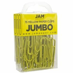 JAM Paper® Colored Jumbo Paper Clips, Large 2 Inch, Yellow Paperclips, 2 Packs Of 75 (42182236a) 8 JAM Paper® Colored Jumbo Paper Clips, Large 2 Inch, Yellow Paperclips, 2 Packs Of 75 (42182236a) -STAPLES Sales sp22235512 sc7