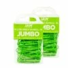 JAM Paper® Colored Jumbo Paper Clips, Large 2 Inch, Lime Green Paperclips, 2 Packs Of 75 (21830627a)