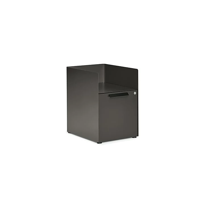 ASAP Allsteel Radii Alcove 1-Drawer File Cabinet, Bin/File, Letter/Legal, Flint, 15"W (APGMBP18SNPT001) 3 ASAP Allsteel Radii Alcove 1-Drawer File Cabinet, Bin/File, Letter/Legal, Flint, 15"W (APGMBP18SNPT001)