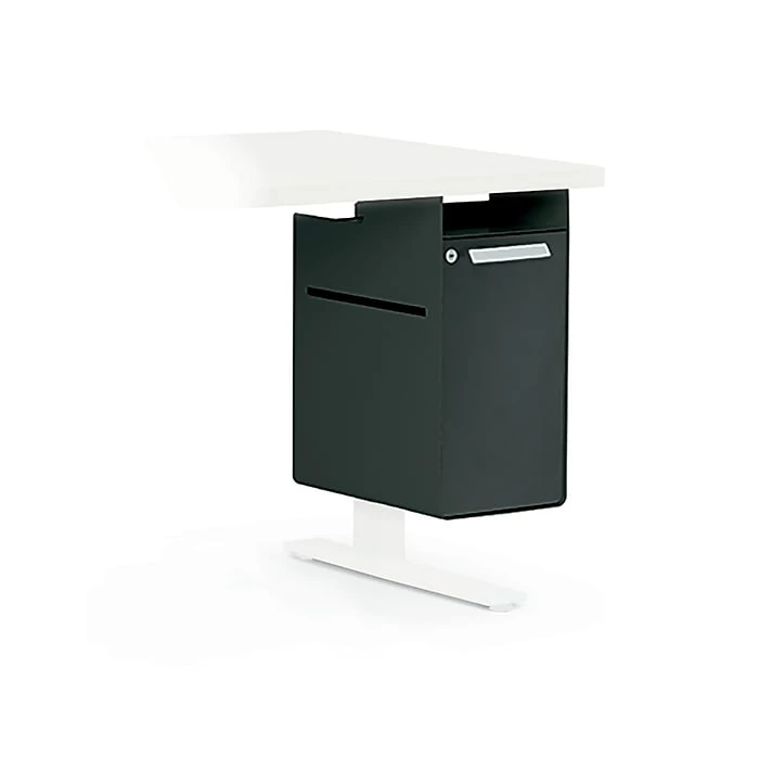 ASAP Allsteel Radii Hinged Undermount File Cabinet, Flint (AUFH15N001) 3 ASAP Allsteel Radii Hinged Undermount File Cabinet, Flint (AUFH15N001)