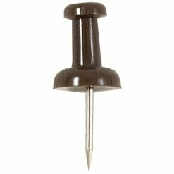 JAM Paper Pushpins, Chocolate Brown, 2 Packs Of 100 (222419049A) -STAPLES Sales sp29737939 sc7