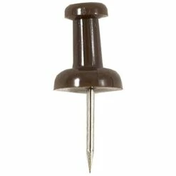 JAM Paper Pushpins, Chocolate Brown, 2 Packs Of 100 (222419049A) -STAPLES Sales sp29737941 sc7