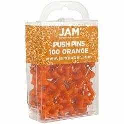 JAM Paper Pushpins, Orange, 2 Packs Of 100 (222419052A) 8 JAM Paper Pushpins, Orange, 2 Packs Of 100 (222419052A) -STAPLES Sales sp29738185 sc7