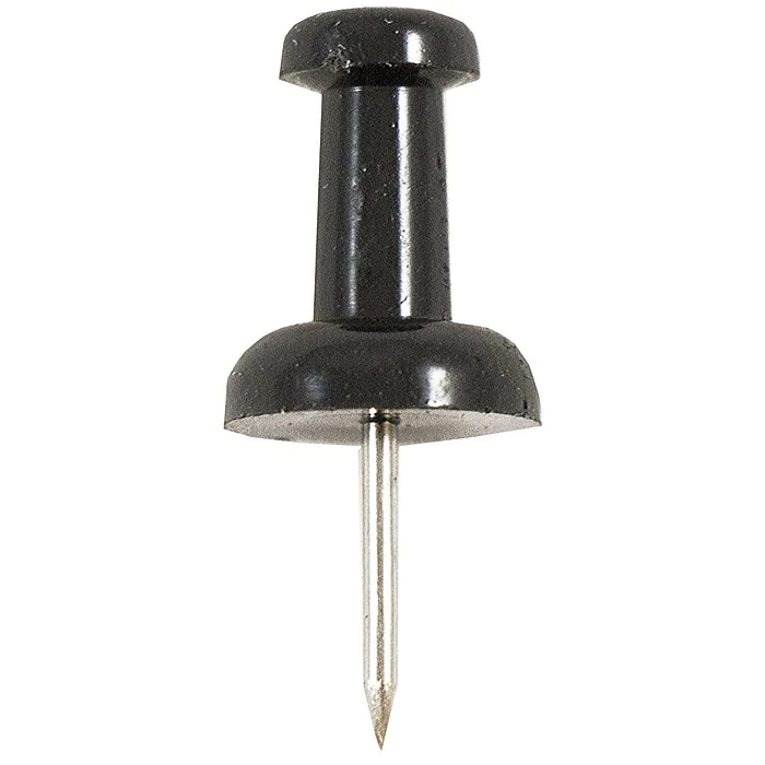 JAM Paper Push Pins, Black, 2 Packs Of 100 (222419046A) 5 JAM Paper Push Pins, Black, 2 Packs Of 100 (222419046A) - Image 3