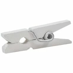 JAM Paper Wood Clip Small Wood Clothespins, White, 2 Packs Of 50 (2230717360A) -STAPLES Sales sp29738223 sc7