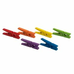 JAM Paper® Wood Clip Clothespins, Medium 1 1/8 Inch, Assorted Colors, 30 Clothes Pins/Pack (230734408) -STAPLES Sales sp29738251 sc7