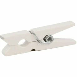 JAM Paper Wood Clip Medium Wood Clothespins, White Clothes Pins, 2 Packs Of 50 (2230719109A) -STAPLES Sales sp29738277 sc7