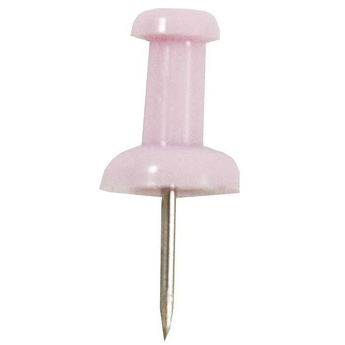 JAM Paper Push Pins, Baby Pink, 2 Packs Of 100 (222419048A) 5 JAM Paper Push Pins, Baby Pink, 2 Packs Of 100 (222419048A) - Image 3