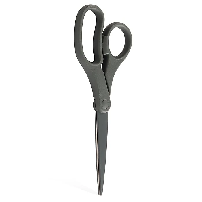 JAM Paper Precision 8" Stainless Steel Multi-Purpose/Heavy Duty Scissors, Pointed Tip, Grey (342GYZ) 4 JAM Paper Precision 8" Stainless Steel Multi-Purpose/Heavy Duty Scissors, Pointed Tip, Grey (342GYZ) - Image 2