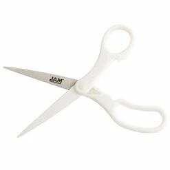 JAM Paper Precision 8" Stainless Steel Multi-Purpose/Heavy Duty Scissors, Pointed Tip, White (342WHZ) 8 JAM Paper Precision 8" Stainless Steel Multi-Purpose/Heavy Duty Scissors, Pointed Tip, White (342WHZ) -STAPLES Sales sp30025870 sc7
