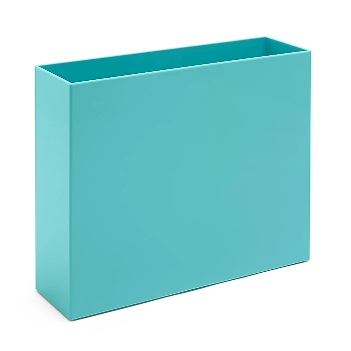 Poppin ABS Plastic File Box, Aqua, 4 Count (101274-MC) 3 Poppin ABS Plastic File Box, Aqua, 4 Count (101274-MC)