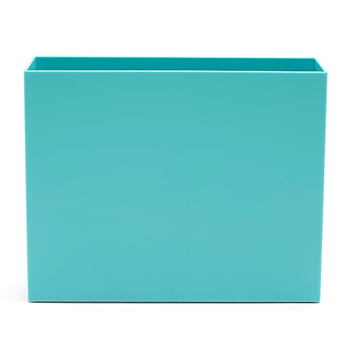 Poppin ABS Plastic File Box, Aqua, 4 Count (101274-MC) 6 Poppin ABS Plastic File Box, Aqua, 4 Count (101274-MC) - Image 4