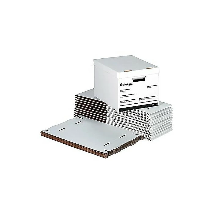 Universal Corrugated Boxes, Letter/Legal Size, White, 12/Carton (UNV95224) 5 Universal Corrugated Boxes, Letter/Legal Size, White, 12/Carton (UNV95224) - Image 3